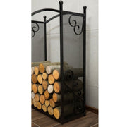 Vedställ CHERRY i fullhöjd med rundade stolpar och vedfyllning