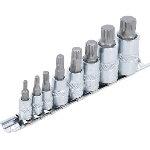 XZN bitshylssats M4–M16 8 delar på metallskena